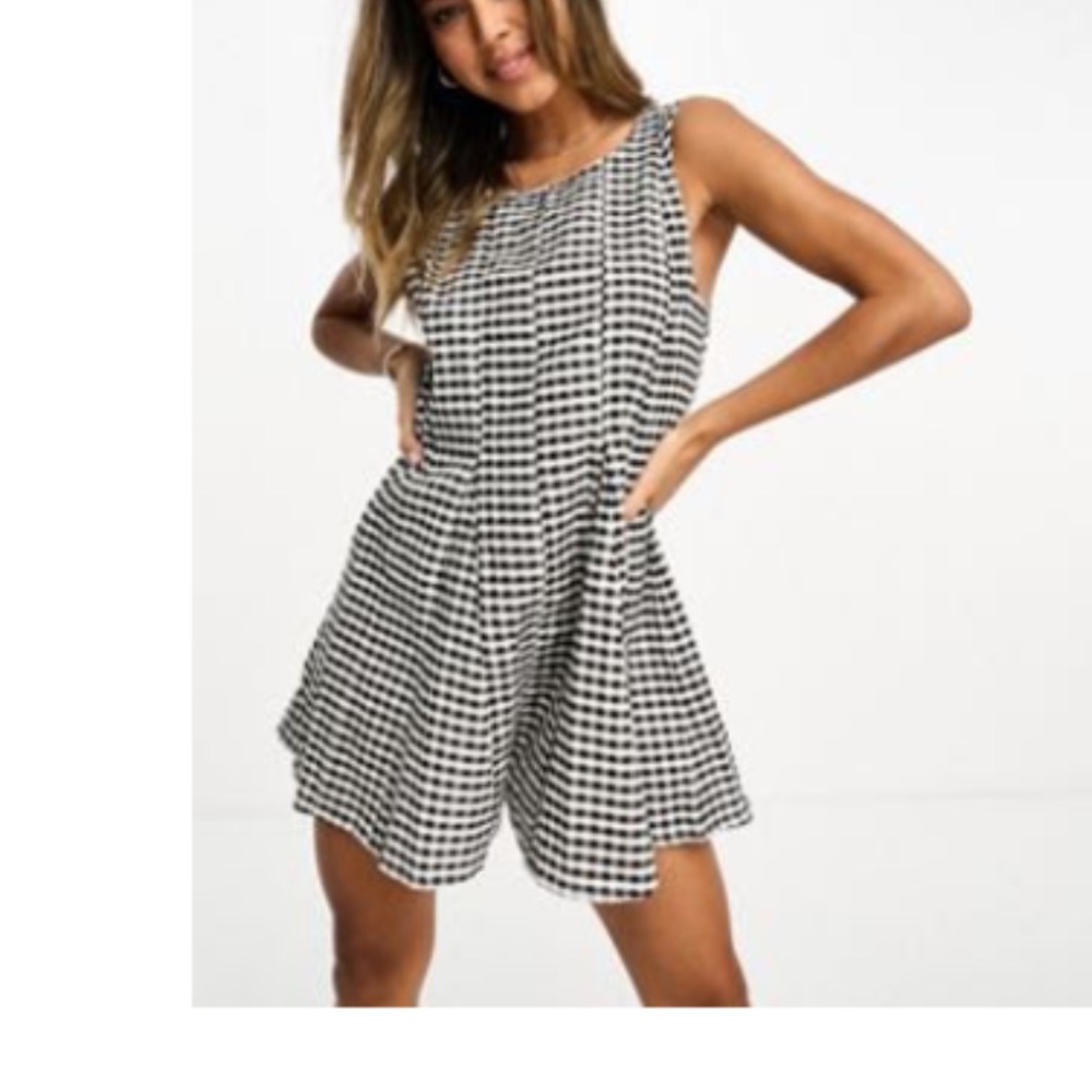 Gingham romper